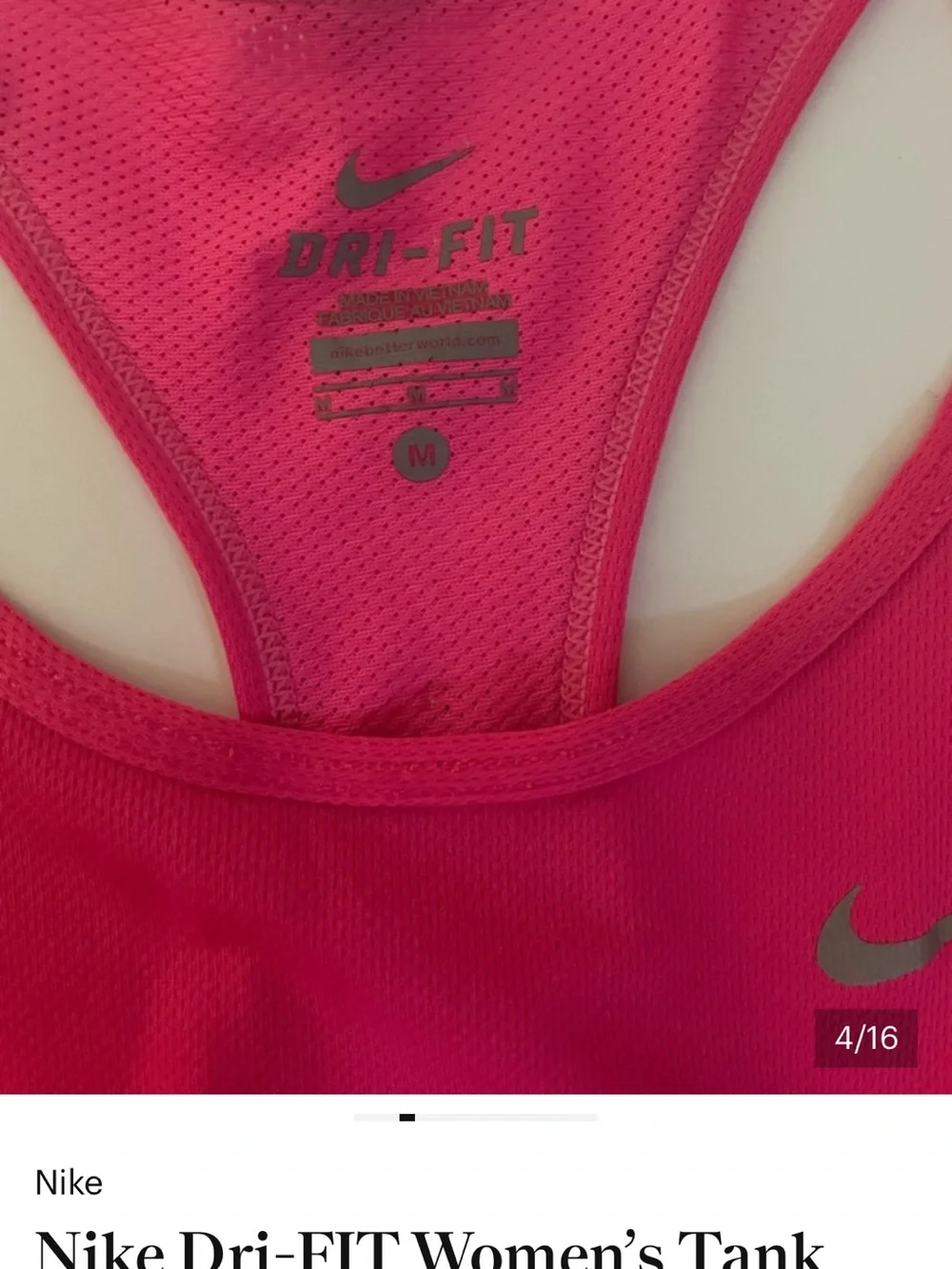 4 Nike Women's Racerback Tanks - Hot Pink, Teal, Aqua, Emerald